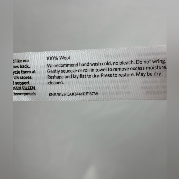 Eileen Fisher NWT The Icons Wool Crepe Skirt Womens Minimalist Size Large - Picture 4 of 9